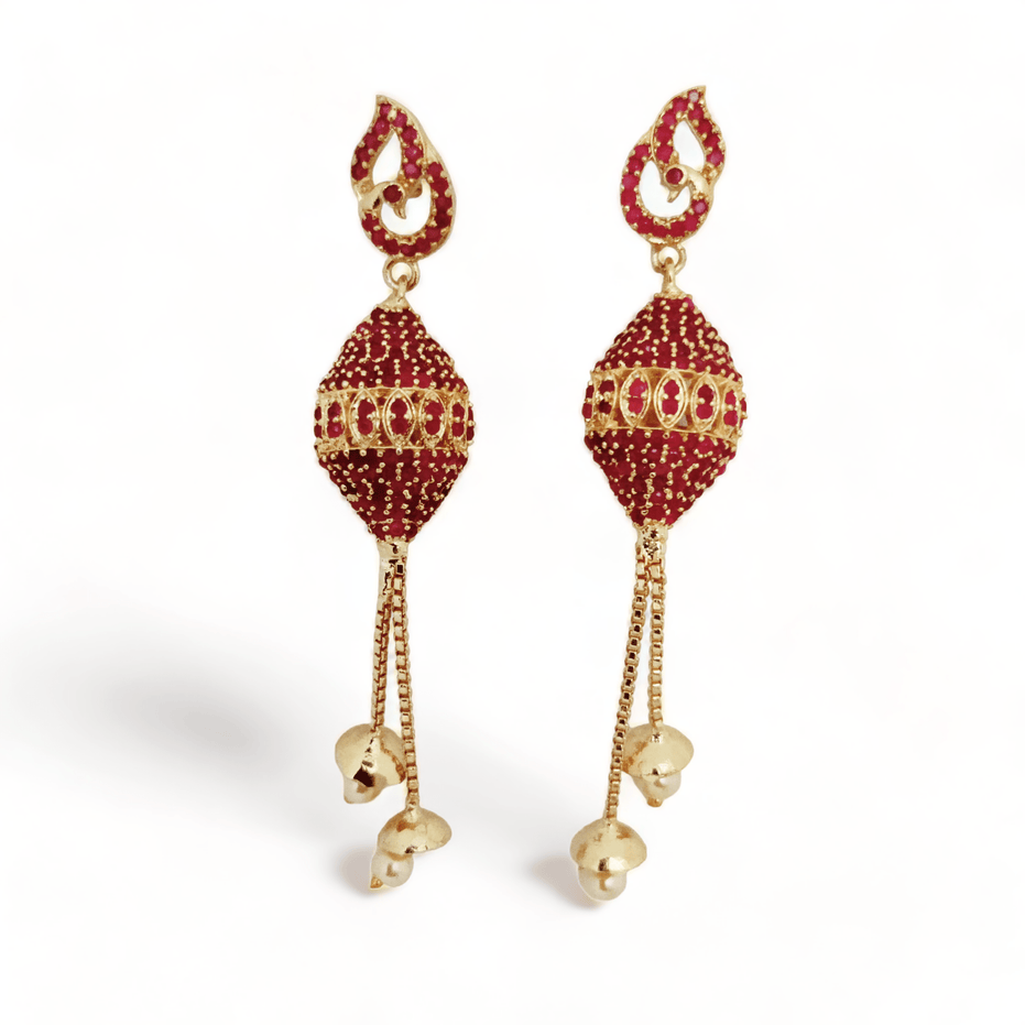 Opal Touch - Enchanted Tricolor Gleam Earrings - Earrings