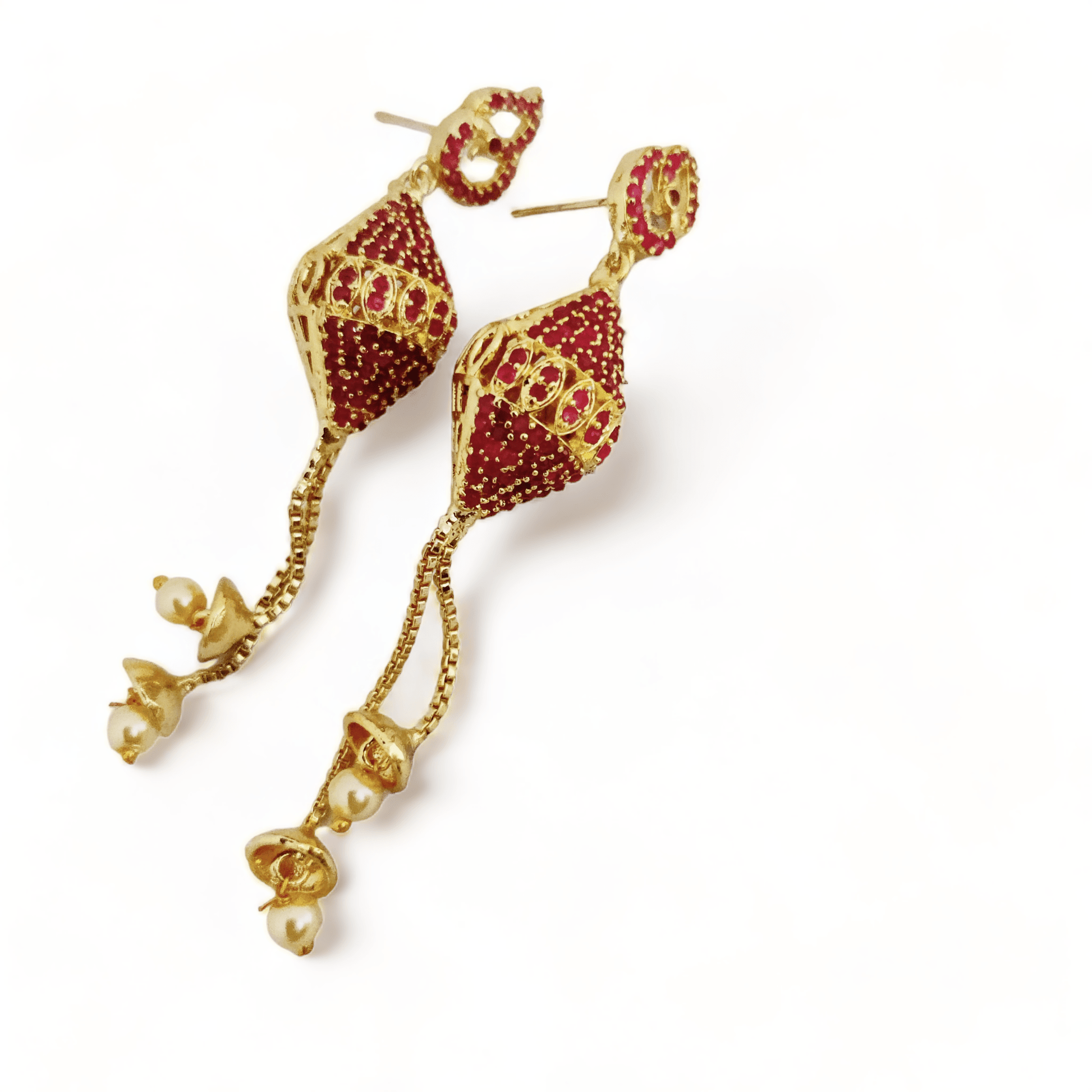 Opal Touch - Enchanted Tricolor Gleam Earrings - Earrings