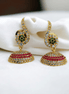 Opal Touch - Enchanted Tricolor Jhumka in Gold Plated - Jhumka