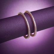 Opal Touch - Enchanting AD Rose Gold Bangles (Pack of 2) - Bangles