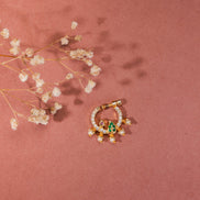 Enchanting Emerald Nose Pin - Opal Touch