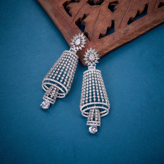 Opal Touch - Enchanting Rhodium Earrings - Earrings