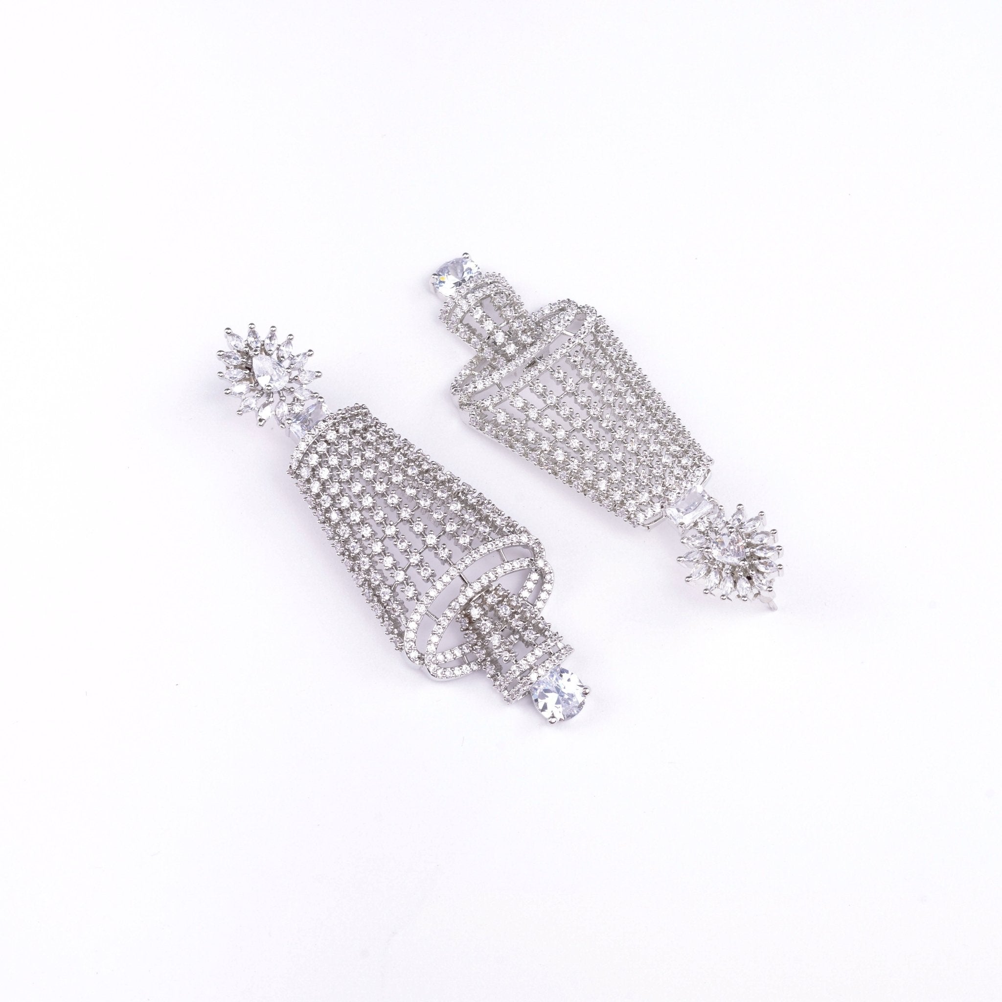 Opal Touch - Enchanting Rhodium Earrings - Earrings