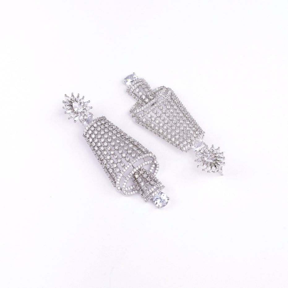 Opal Touch - Enchanting Rhodium Earrings - Earrings