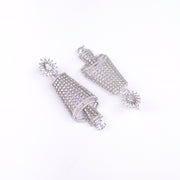Opal Touch - Enchanting Rhodium Earrings - Earrings