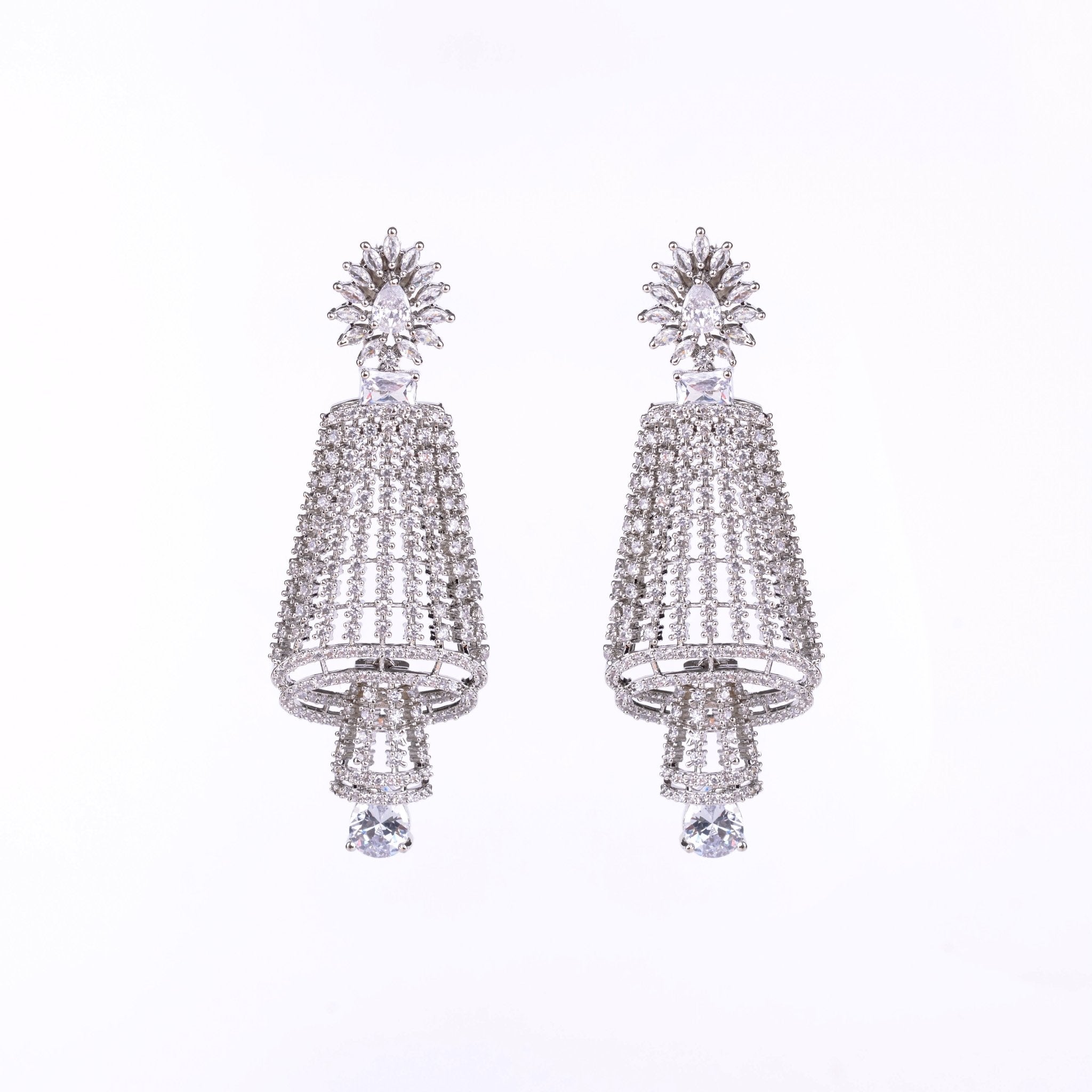 Opal Touch - Enchanting Rhodium Earrings - Earrings