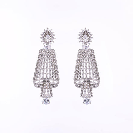 Opal Touch - Enchanting Rhodium Earrings - Earrings