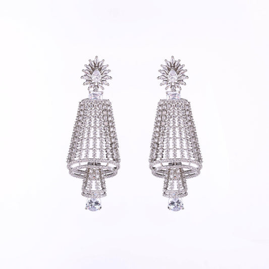 Opal Touch - Enchanting Rhodium Earrings - Earrings
