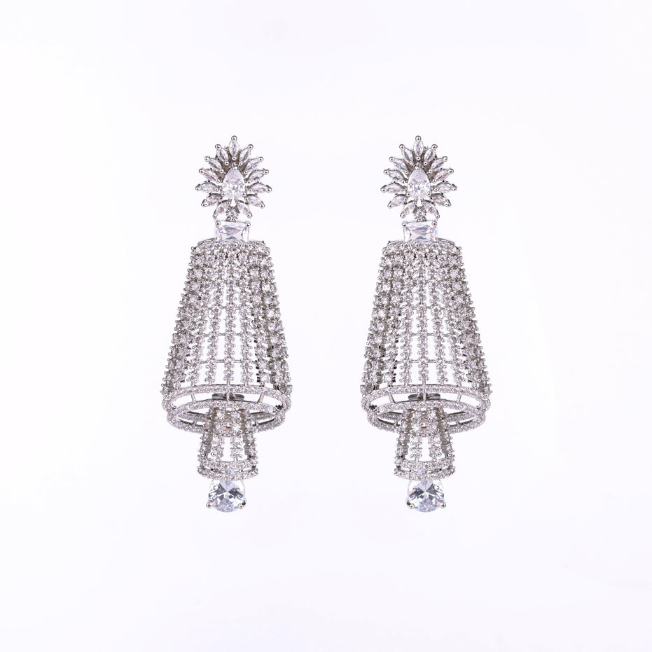 Opal Touch - Enchanting Rhodium Earrings - Earrings