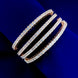 Opal Touch - Enchanting White Rose Gold Bangles (Pack of 4) - Bangles