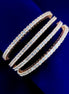 Opal Touch - Enchanting White Rose Gold Bangles (Pack of 4) - Bangles