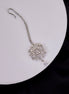 Tika - Essemble Floret Rhodium Plated Maang Tika - Opal Touch