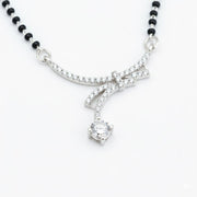Eternal Bond Rhodium Mangalsutra - Opal Touch