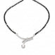 Eternal Bond Rhodium Mangalsutra - Opal Touch