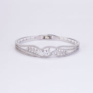 Bracelet - Eternity Spark Rhodium Plated Bracelet - Opal Touch