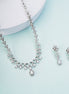 Necklace - Ethereal Bloom Rhodium Necklace - Opal Touch