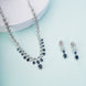 Necklace - Ethereal Bloom Rhodium Necklace - Opal Touch