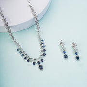 Necklace - Ethereal Bloom Rhodium Necklace - Opal Touch