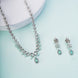 Necklace - Ethereal Bloom Rhodium Necklace - Opal Touch
