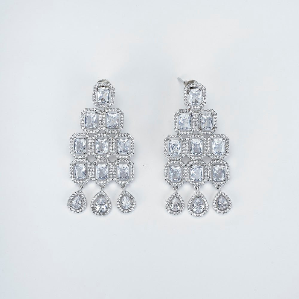 Opal Touch - Ethereal Rohdium Elegance Necklace - Necklace