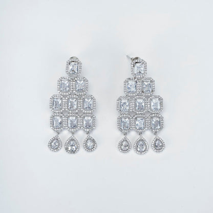 Opal Touch - Ethereal Rohdium Elegance Necklace - Necklace