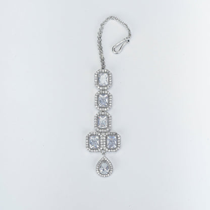 Opal Touch - Ethereal Rohdium Elegance Necklace - Necklace