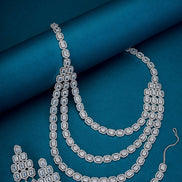 Opal Touch - Ethereal Rohdium Elegance Necklace - Necklace