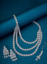 Opal Touch - Ethereal Rohdium Elegance Necklace - Necklace