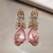 Opal Touch - Ethereal Whisper Rose Gold Earrings - Earrings