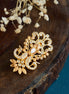 Saree Pin - Ethnic Embellished Saree Draping Pin - Opal Touch