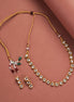 Necklace - Ethreal Glow Gold Plated Necklace Set - Opal Touch