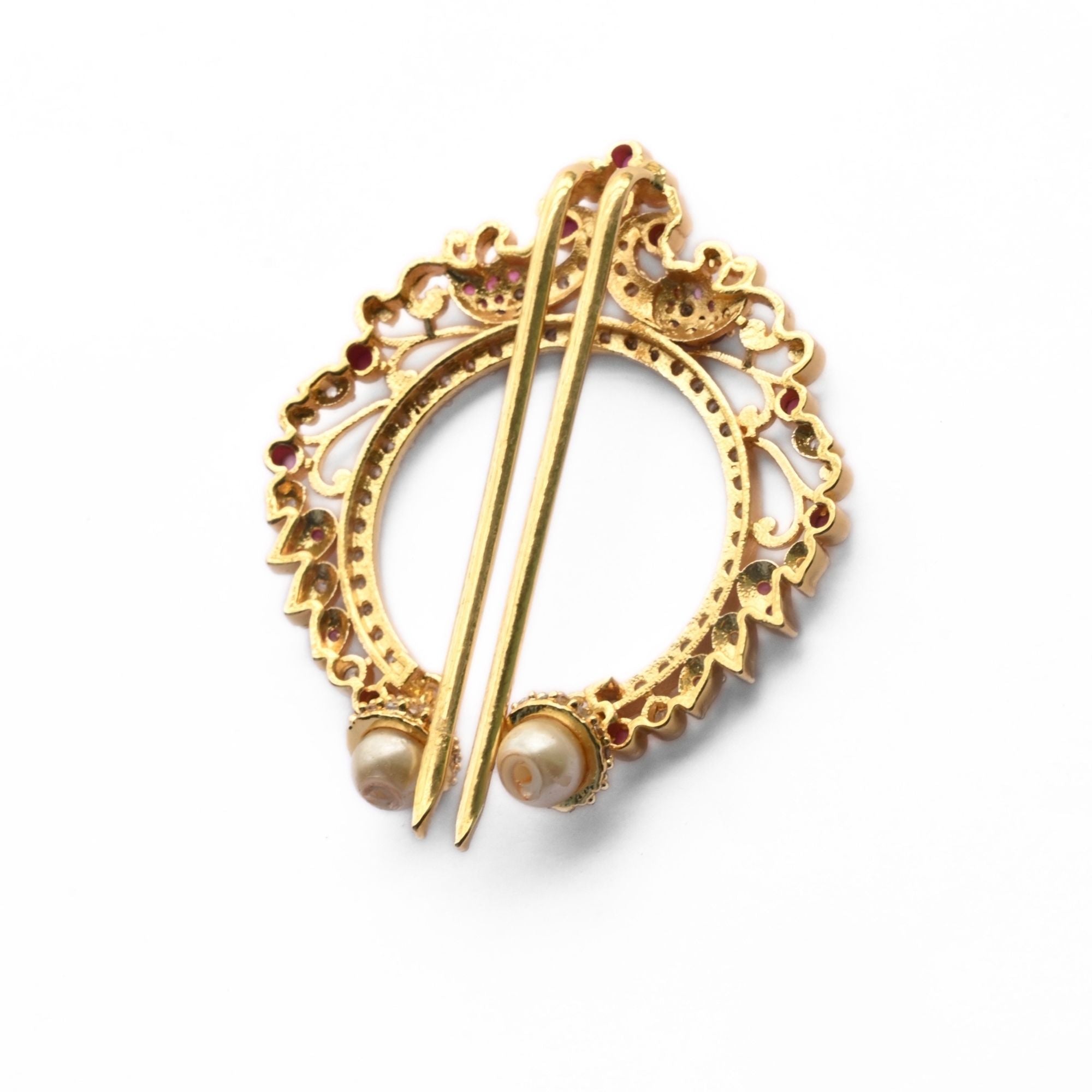 Exquisite Artistry Red White Juda Pin - Opal Touch