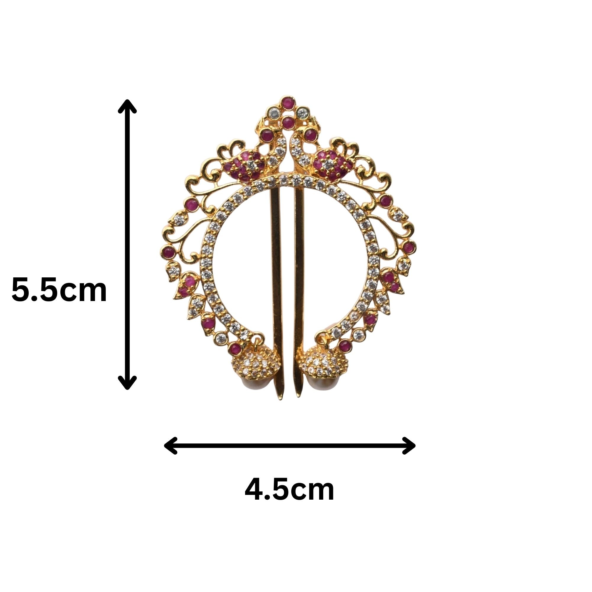 Exquisite Artistry Red White Juda Pin - Opal Touch