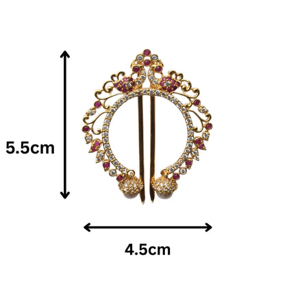 Exquisite Artistry Red White Juda Pin - Opal Touch