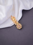 Saree Pin - Exquisite Red White Saree Pin - Opal Touch