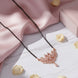 Exquisite Rose Gold Peacock Mangalsutra - Opal Touch
