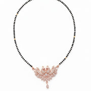 Exquisite Rose Gold Peacock Mangalsutra - Opal Touch