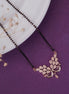 Mangalsutra - Fashionable Rose Gold Peacock Mangalsutra - Opal Touch