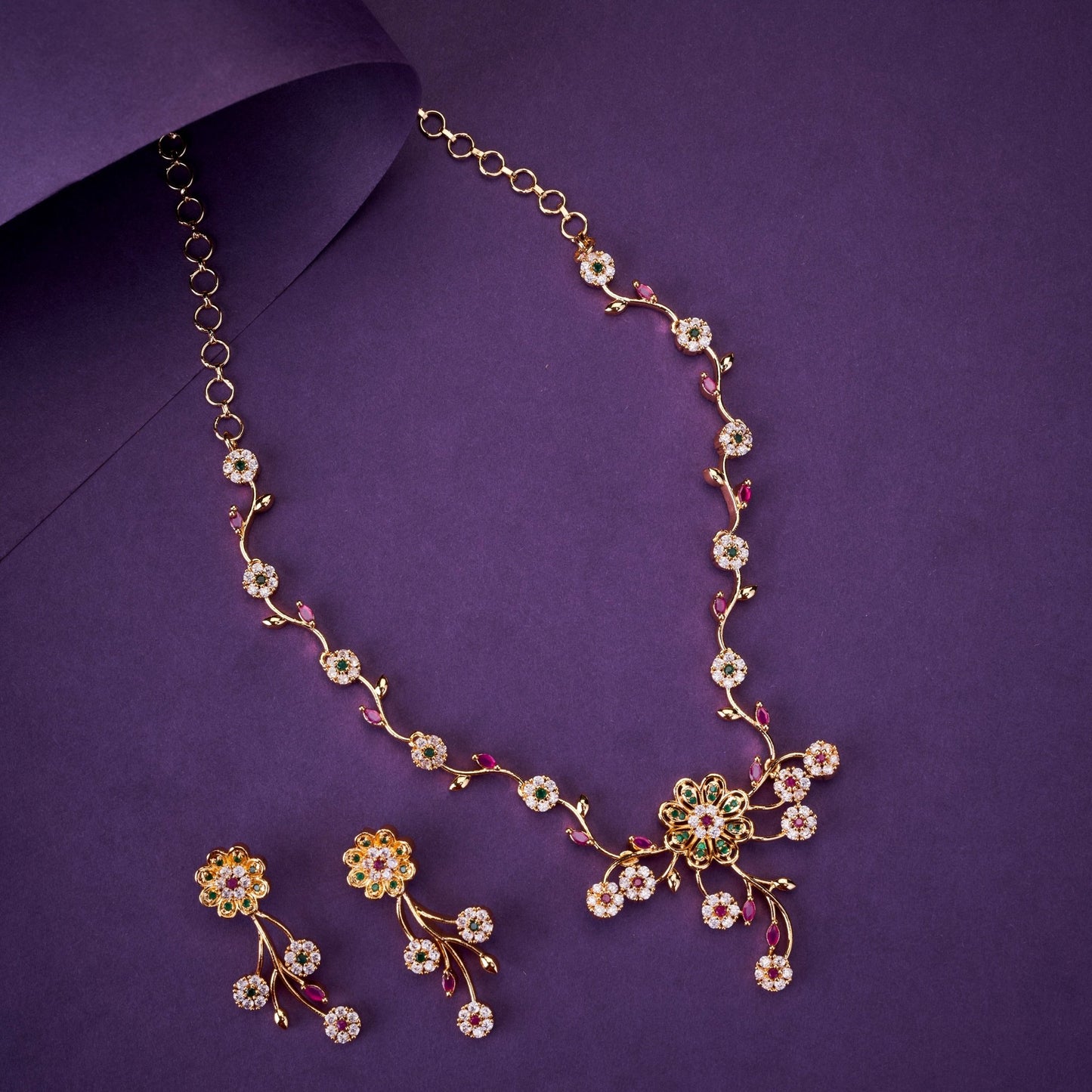 Opal Touch - Festive Radiance Necklace - Necklace