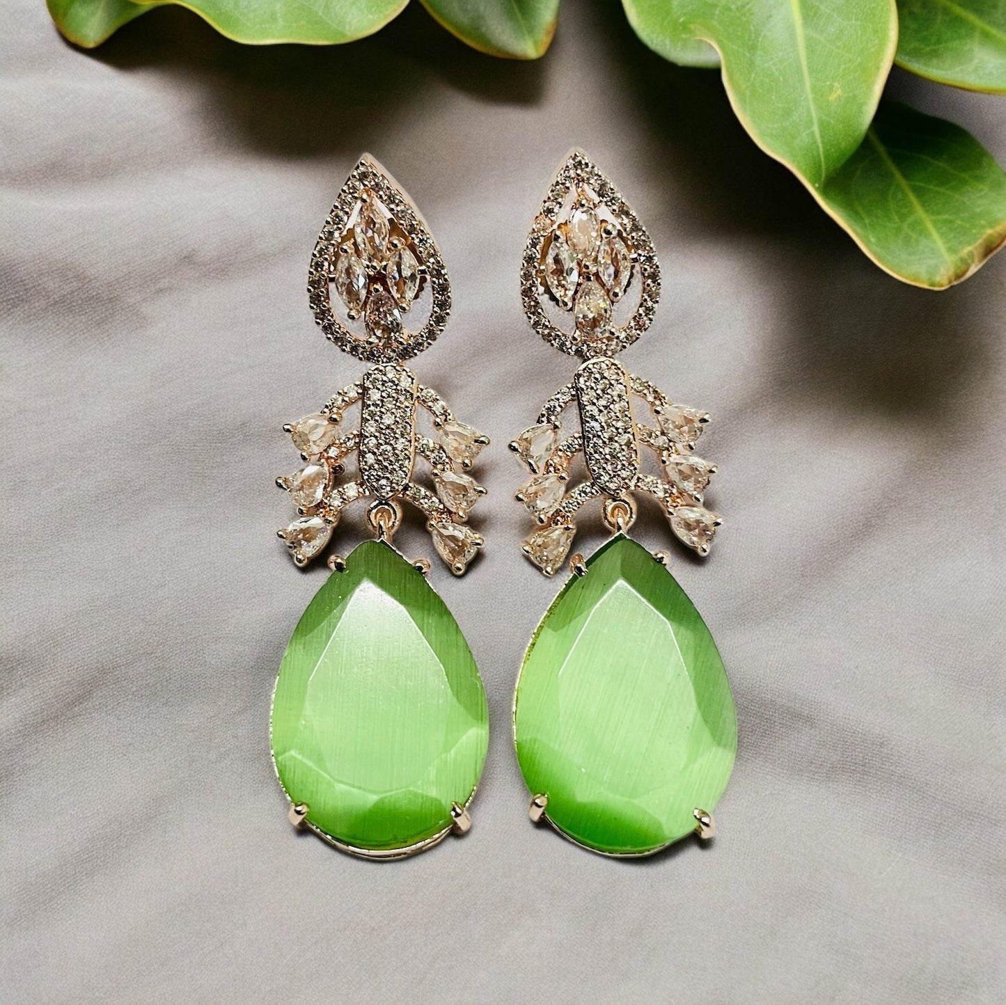 Earrings - Fiery Passion Drops Earrings - Opal Touch