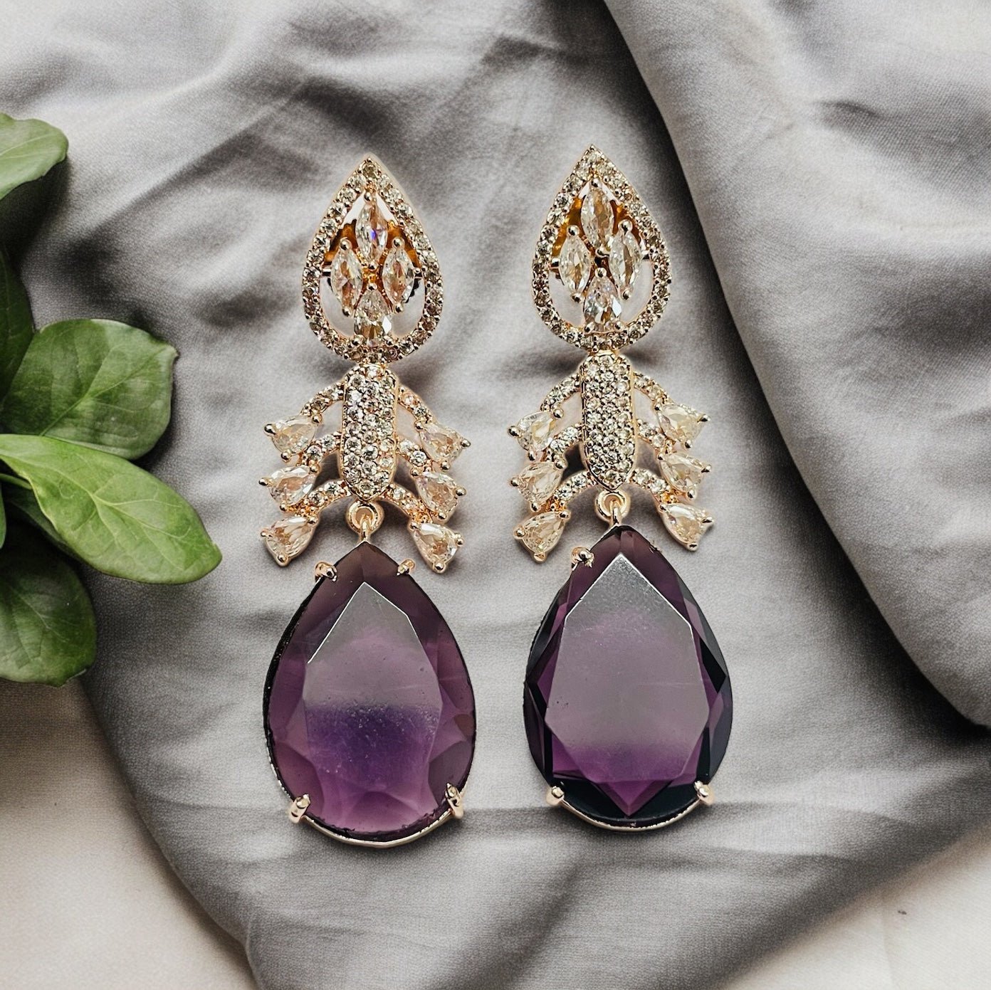 Earrings - Fiery Passion Drops Earrings - Opal Touch
