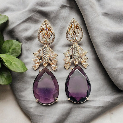 Earrings - Fiery Passion Drops Earrings - Opal Touch