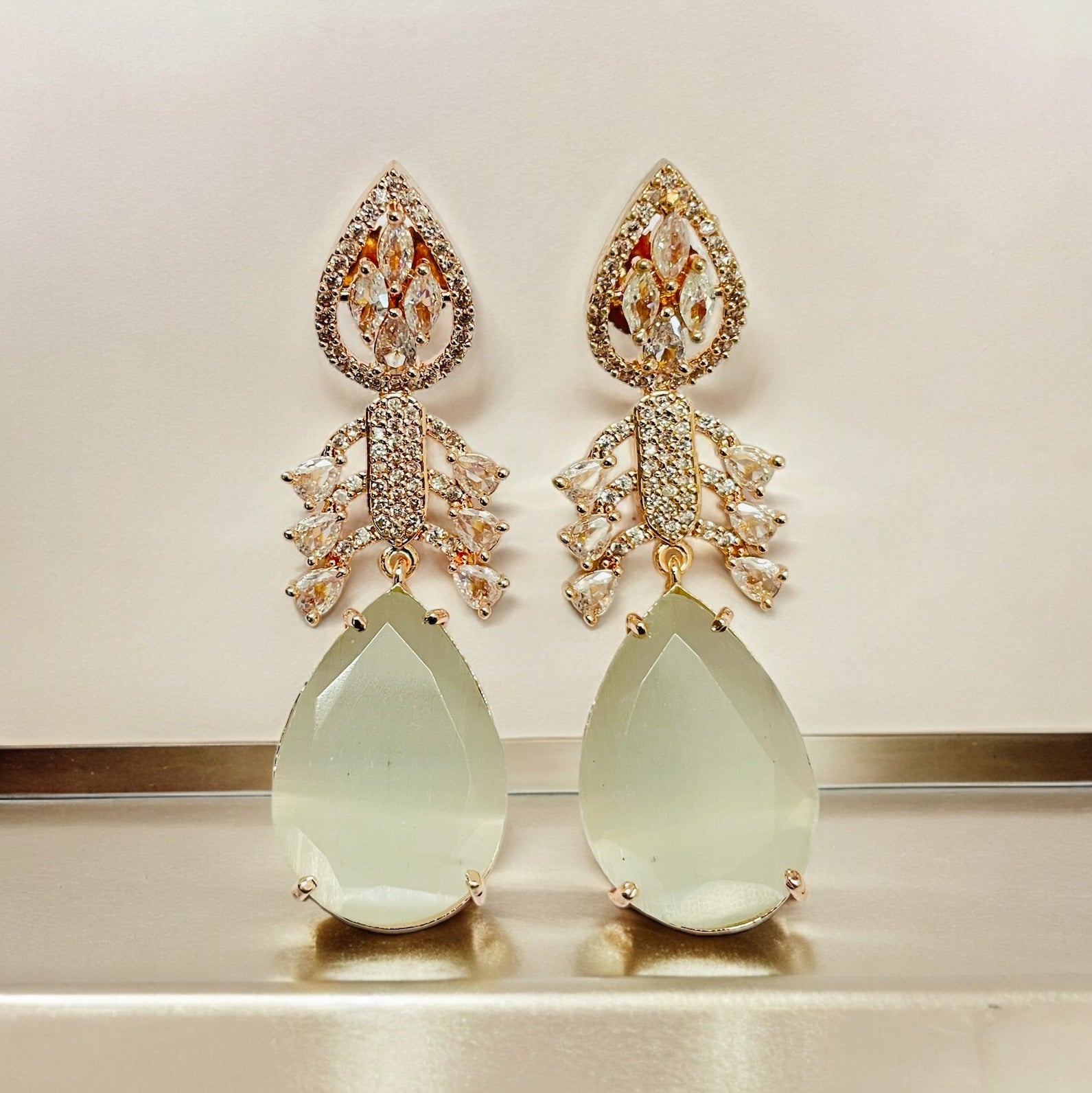 Earrings - Fiery Passion Drops Earrings - Opal Touch