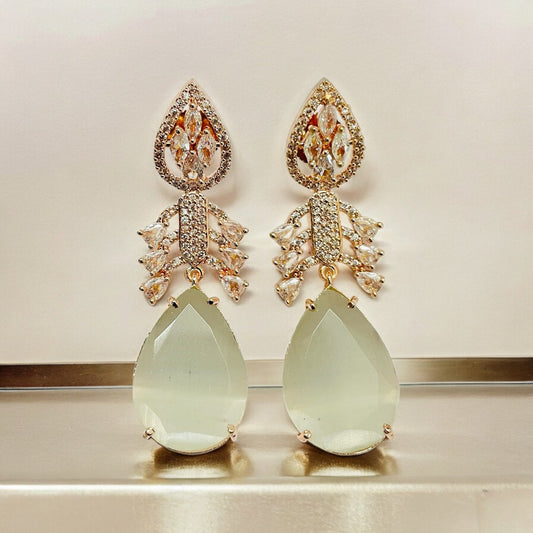 Earrings - Fiery Passion Drops Earrings - Opal Touch