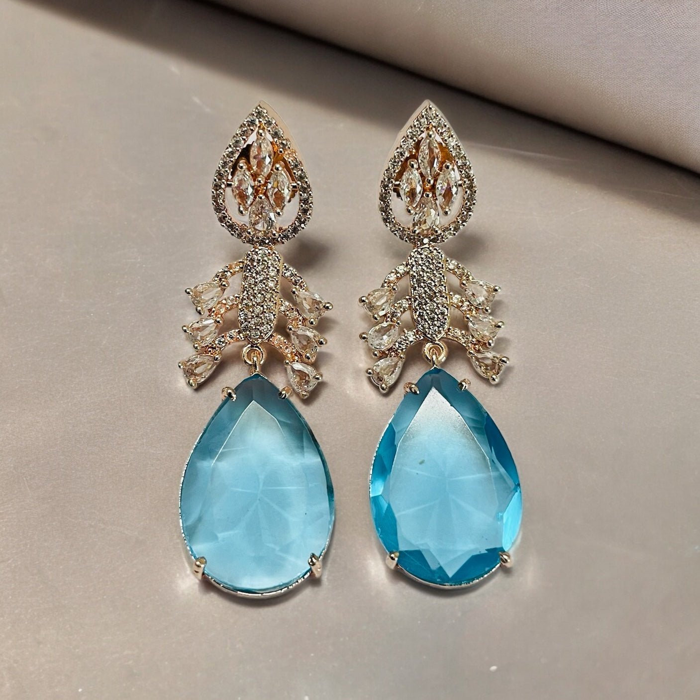 Earrings - Fiery Passion Drops Earrings - Opal Touch