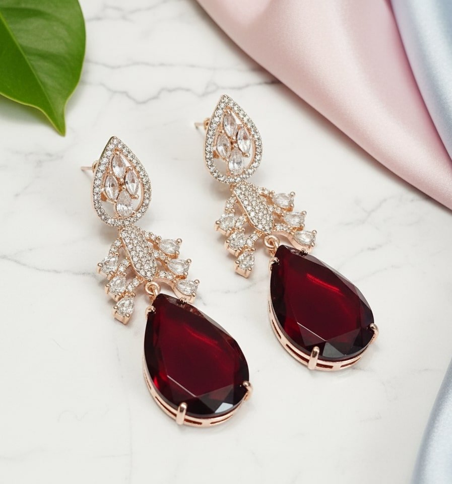 Fiery Passion Drops Earrings - Opal Touch