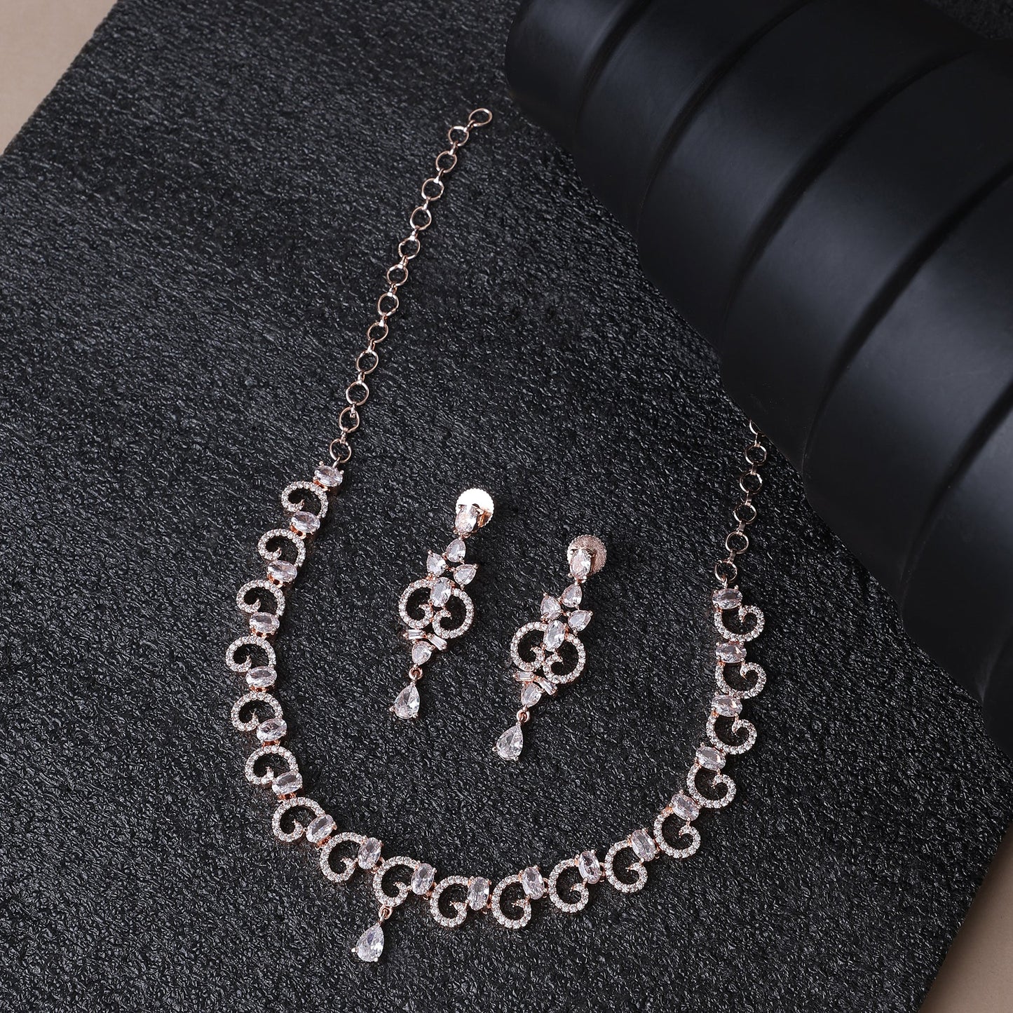 Opal Touch - Fine Infinity Necklace -