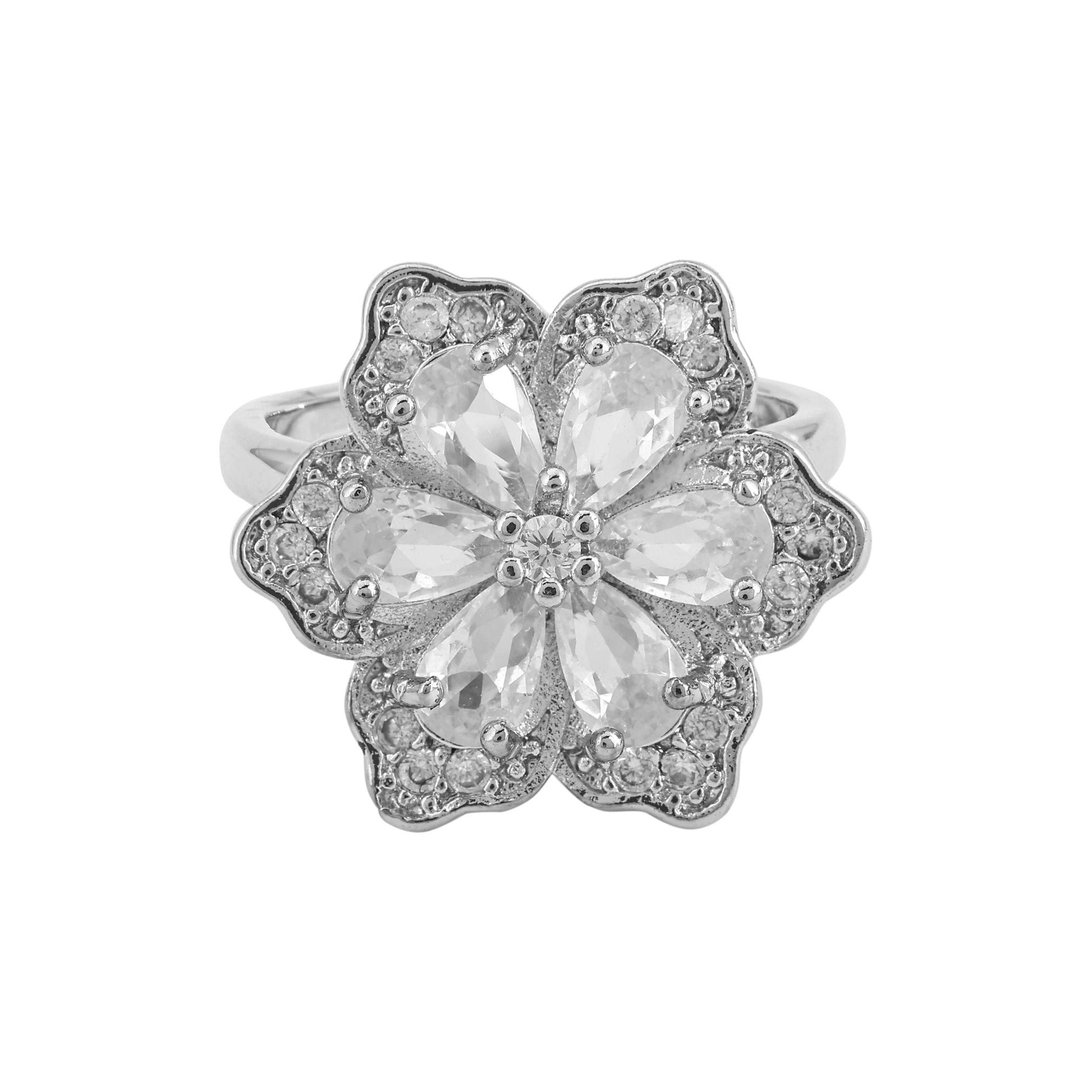 Opal Touch - Flexible Rotatable Flower Rings - Ring