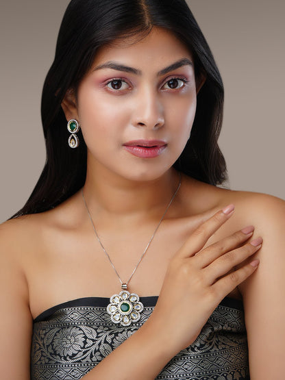 Necklace - Flora Core Gold Plated Locket Set - Opal Touch