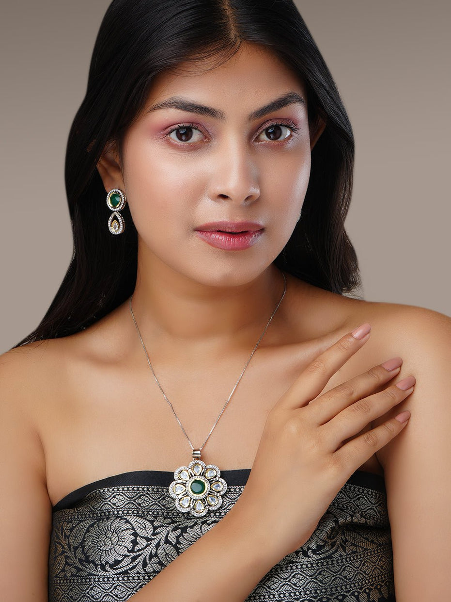 Necklace - Flora Core Gold Plated Locket Set - Opal Touch